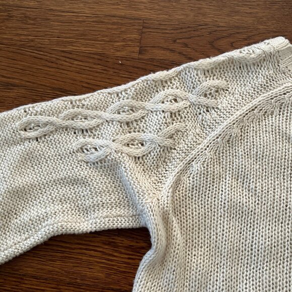 Lucky Brand Soft Cardigan -Ivory - Light Layer - L - Acrylic - VGUC - So Soft! - Picture 8 of 13